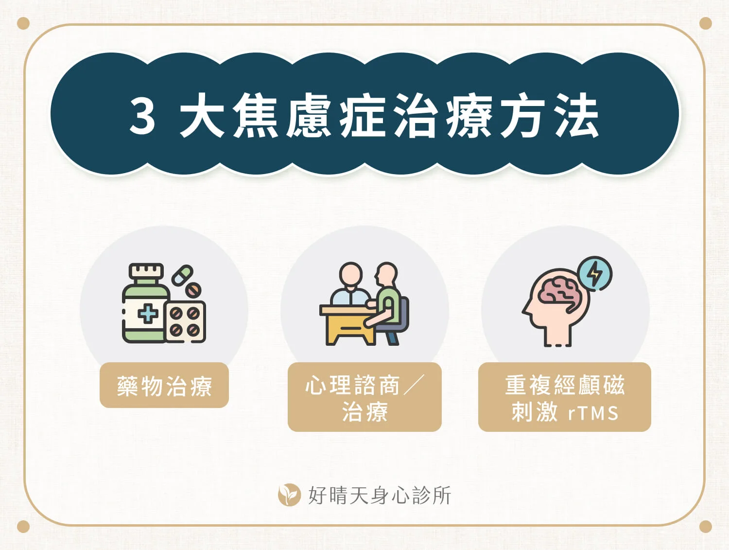 3 大焦慮症治療方法