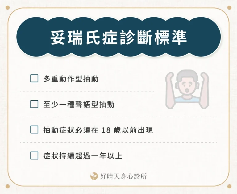 妥瑞氏症診斷標準