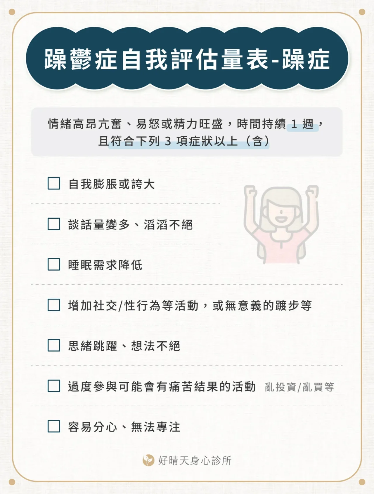 躁鬱症自我評估量表-躁症